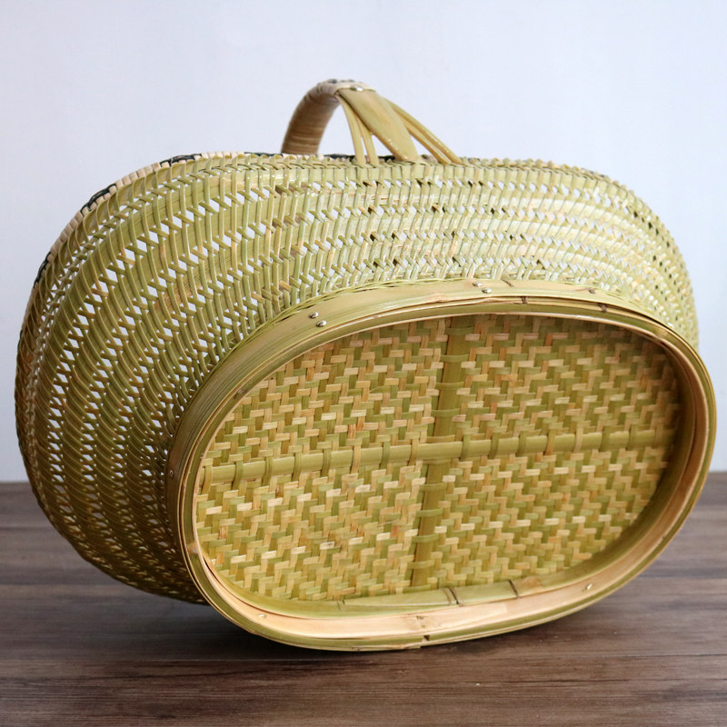 精品篮竹编篮子家用买菜篮结婚礼篮复古收藏篮水果篮竹子藤编,收纳整理,购物篮,淘宝优惠券,粉丝福利购,淘宝优惠卷