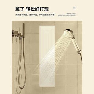 侘寂风门槛石地垫过门石超窄长B条地毯浴室卫生间硅藻泥吸水脚垫