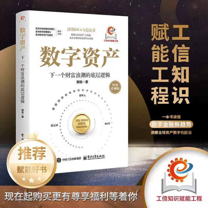 【官方正版】数字资产下一个财富浪潮的底层逻辑 谢俊著 一本书读懂RWA与稳定币直击财富迁移核心战场 投资理财书籍战略管理赋能