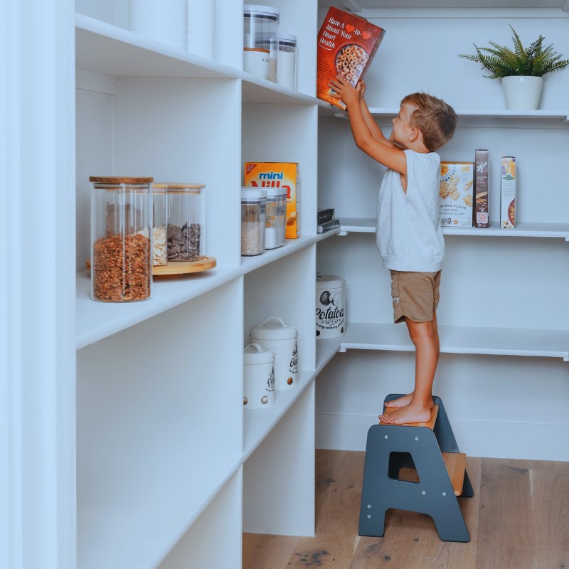 佳兰实木布丁凳儿童洗漱台踩脚凳家用多功能防滑垫脚阶梯换鞋凳