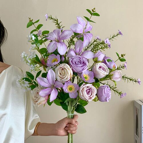 轻奢风奥斯汀玫瑰花仿真花花束
