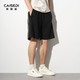 男士 宽松直筒五分裤 夏季 凯施迪条纹松紧运动短裤 美式 休闲中裤 男款