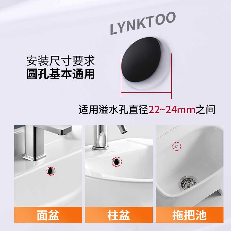 金色溢水孔塞洗脸盆溢水口装饰盖脸池台盆柱盆洗手池黄铜防臭