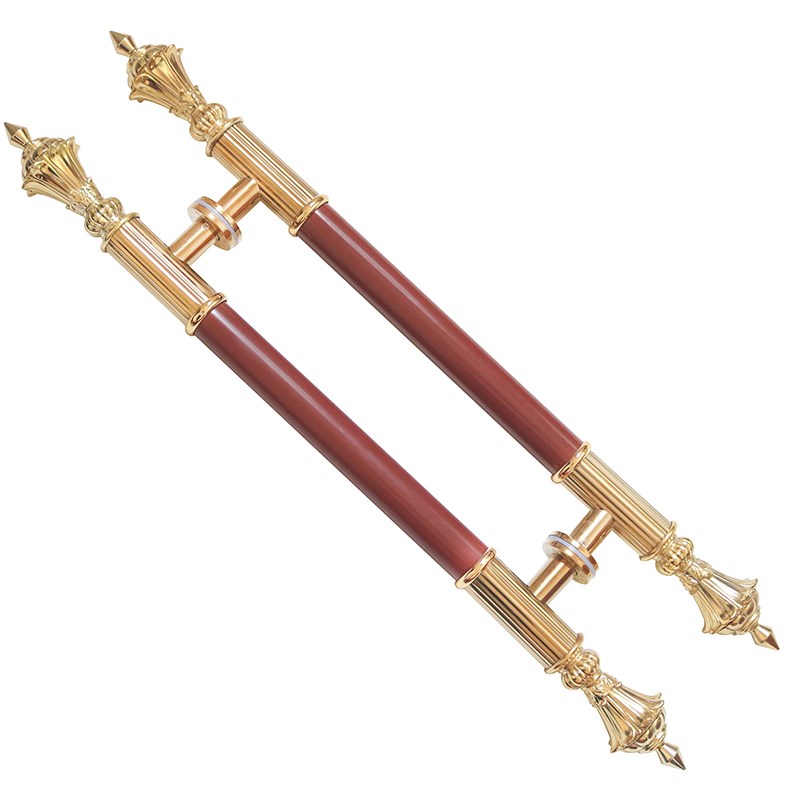 中式玻璃门木门仿古钛金门大拉手酒店KTV包间会所商铺房门大把手