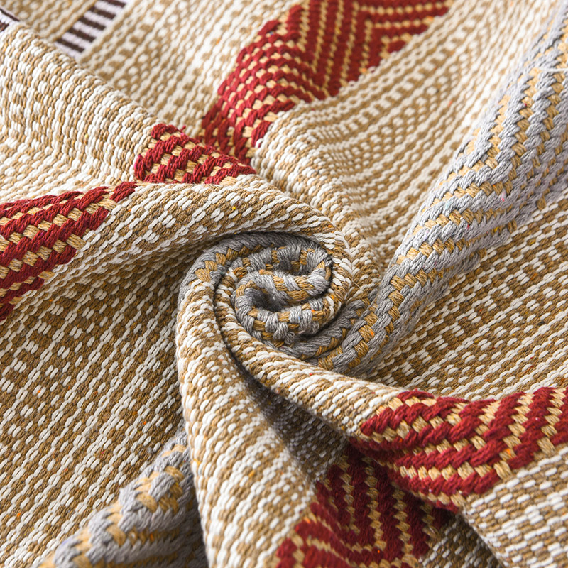 棉线编织沙发垫布艺防滑四季通用民族风沙发坐垫布艺通用