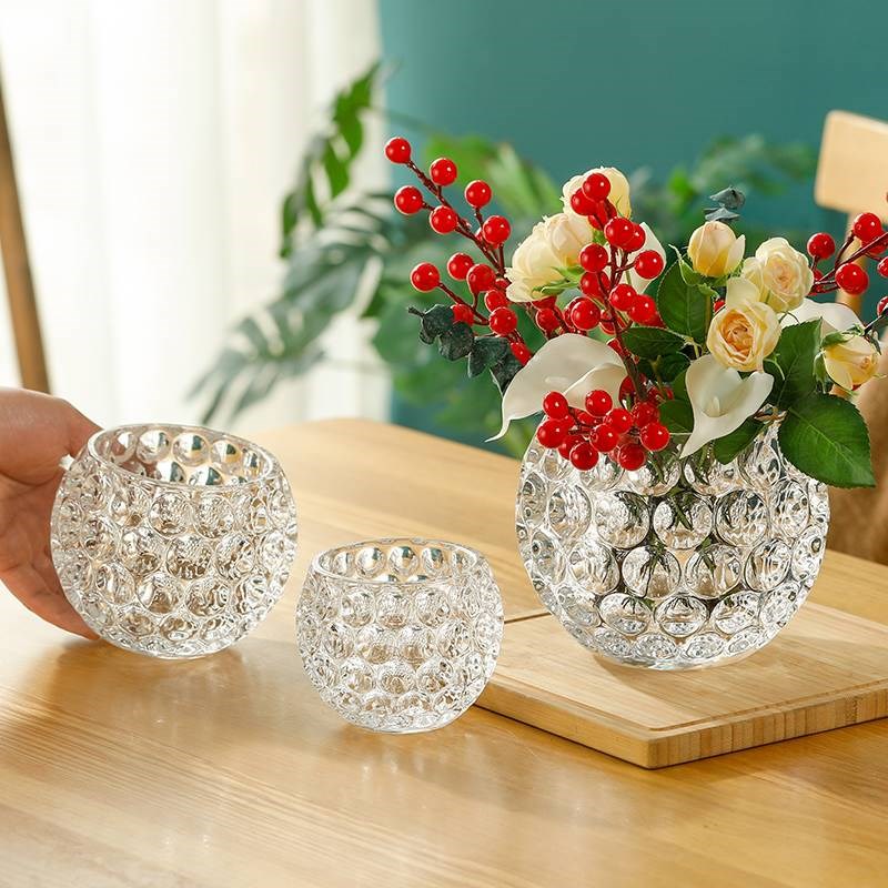 加厚水培植物玻璃花瓶容器绿萝花盆水养客厅餐厅家居摆件花器