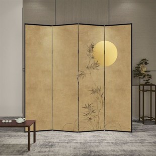 中古屏风屏风隔断客厅遮挡屏风折叠酒店古风意境