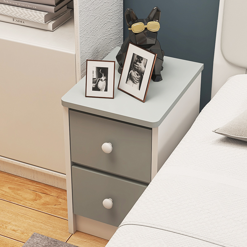 迷你床头柜小型超窄款白色可爱儿童小柜子小尺寸定制20/25/30cm宽
