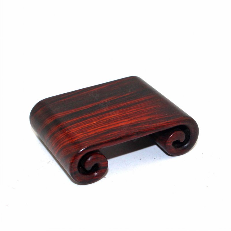 红木小底座实木印章玉石头摆件茶杯鼻烟壶回纹小书卷几酸枝木托