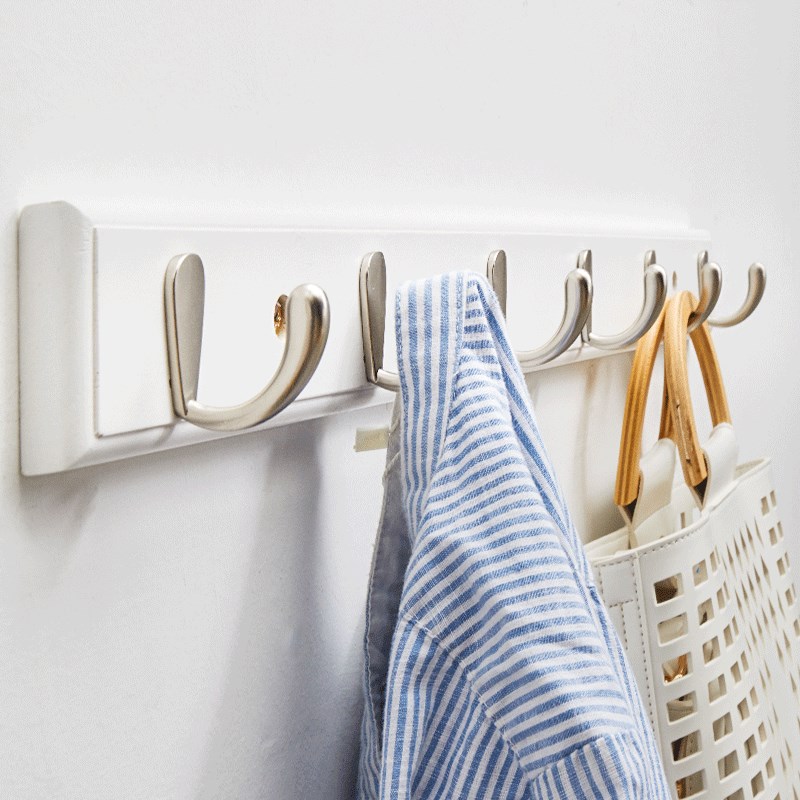 门后实木挂钩卧室创意墙上 挂衣架客厅壁挂衣帽架墙壁挂衣钩排钩