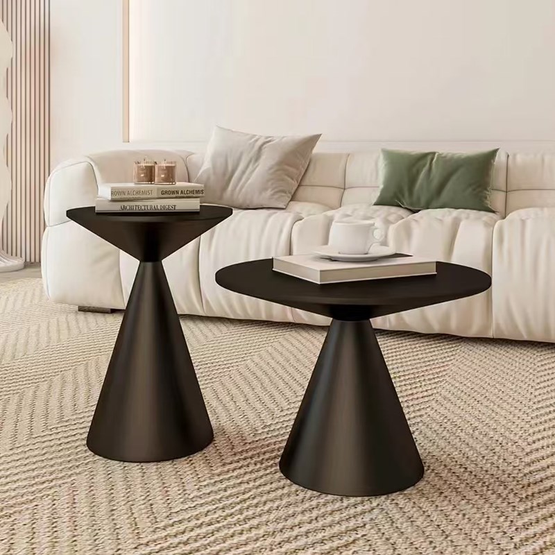 奶油风创意沙漏边几现代客厅沙发茶几民宿咖啡桌小户型个性圆桌