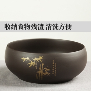 桌面垃圾桶果皮吐骨头盘碟家用桌上垃圾盘餐桌茶台茶几上的垃圾盒