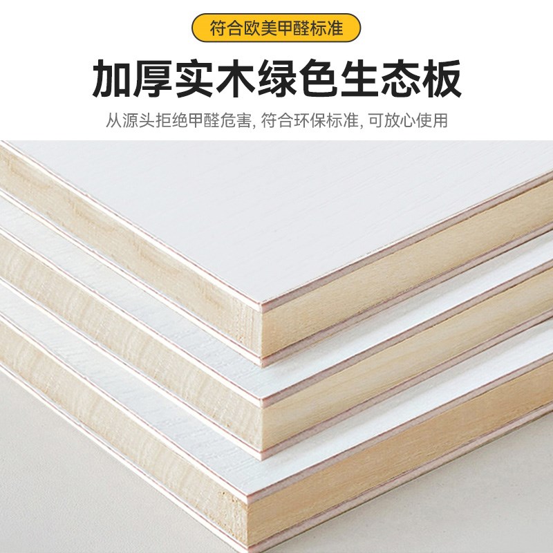 实木衣柜卧室家用出租房用大衣橱儿童柜子带书桌电脑桌一体组合