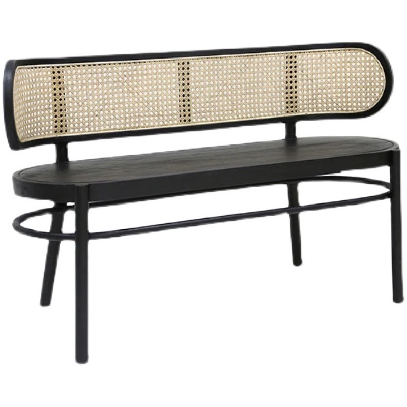 法式实木人椅长板凳民宿阳台家用藤编沙发复古休闲藤椅,住宅家具,阳台椅,淘宝优惠券,粉丝福利购,淘宝优惠卷