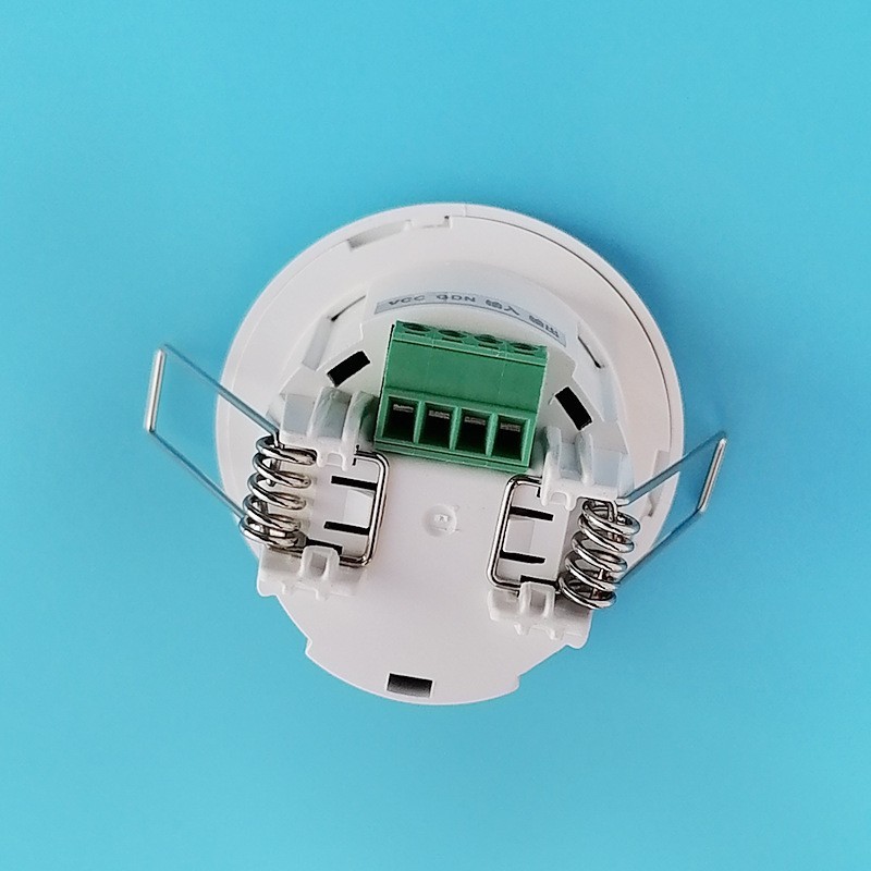 12V人体感应器 24V干接点弱电迷你微型嵌入式红外感应探头开关