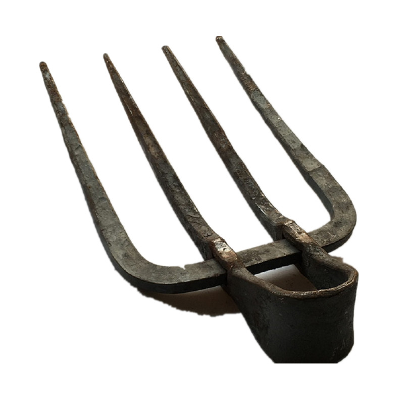 锻打农用工具四齿耙三齿二齿钉耙子 扒草铁耙子四丁四齿叉锄头