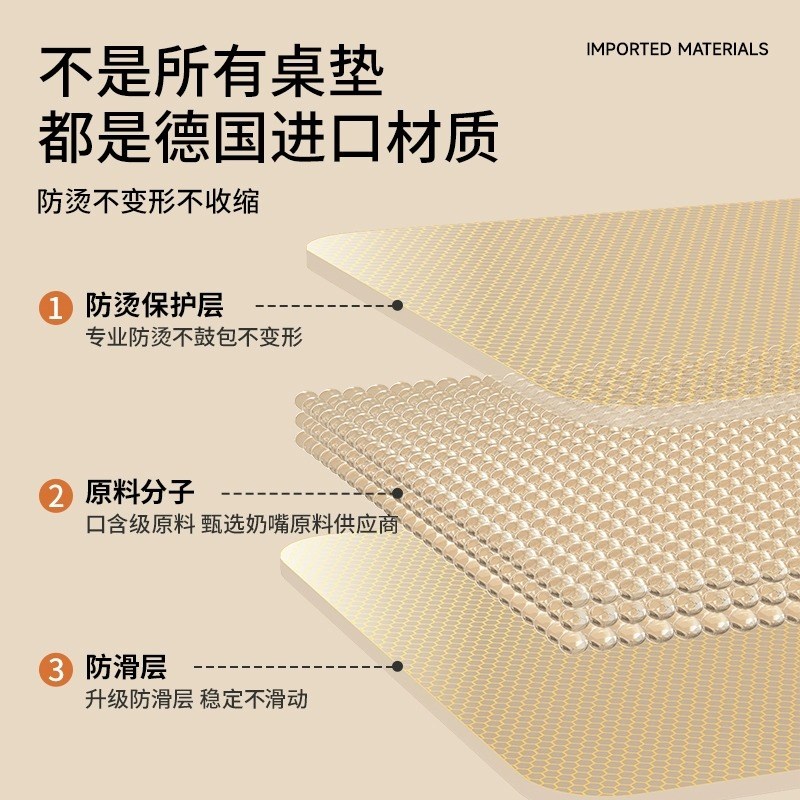 餐桌垫透明桌布PVC桌面保护垫软玻璃茶几桌垫书桌垫防水防油免洗
