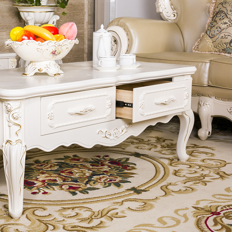 欧式小户型茶几田园实木电话桌简约客厅方桌沙发现代地柜边几角几