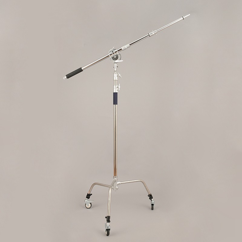 摄影不锈钢金属横臂支架延长杆可搭配C架灯架斜臂高承重大横杆