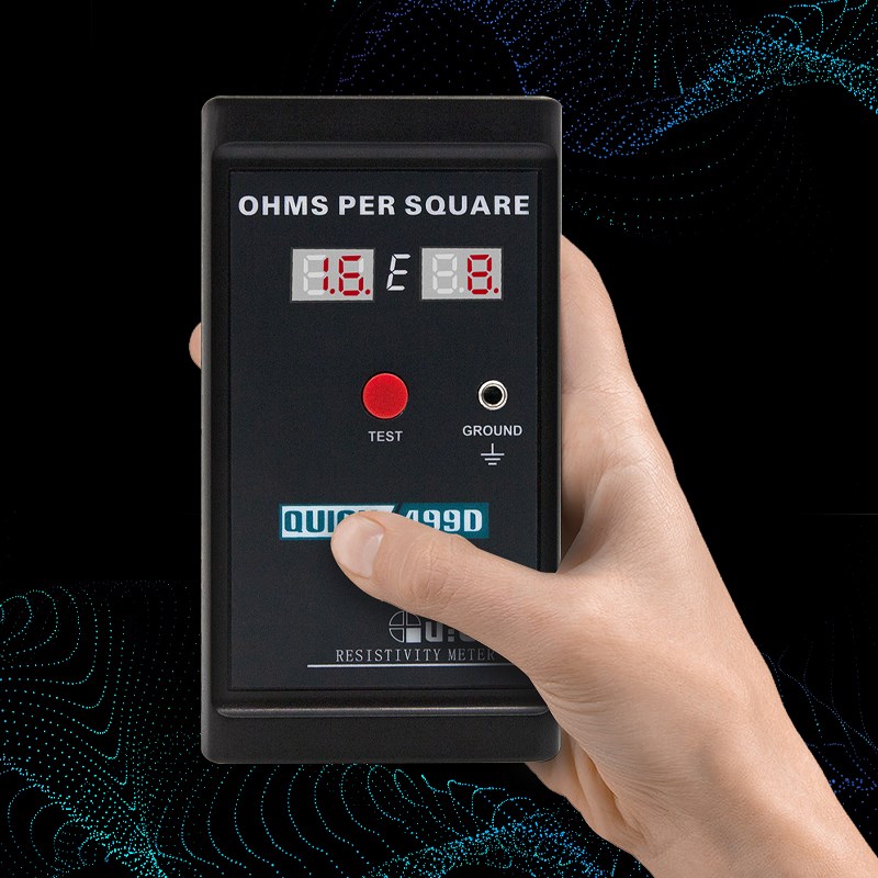 QUICK快克499D表面阻抗测试仪测试静电耗散材料绝缘材料