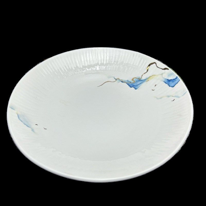 陶瓷菜盘创意家用餐具菜碟圆形碟子深盘子烧菜盘沙拉盘,厨房/烹饪用具,配菜/备菜盘,淘宝优惠券,粉丝福利购,淘宝优惠卷