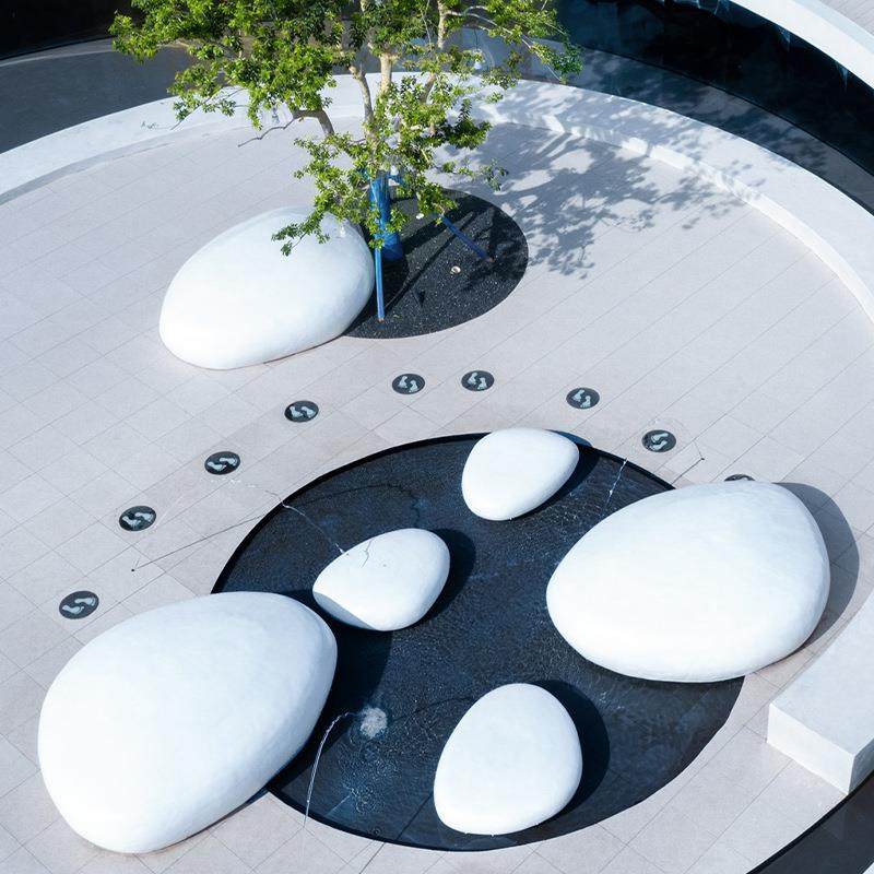 玻璃钢鹅卵石凳子休闲椅子商场座椅等候石头坐凳创意艺术美陈户外,商业/办公家具,休闲椅系列,淘宝优惠券,粉丝福利购,淘宝优惠卷