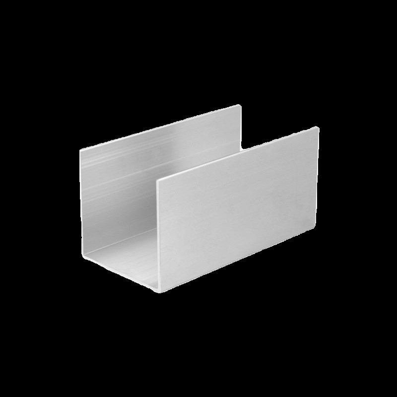 净化铝型材U型槽铝包边卡槽无尘车间彩钢板c型地槽铝合金马槽