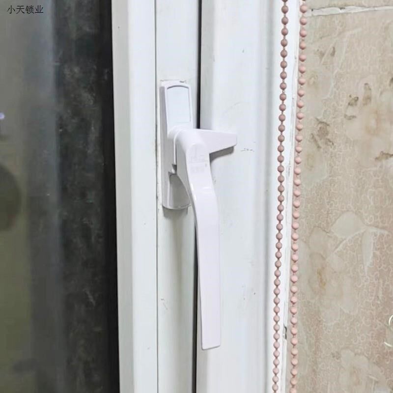 老式门窗外推窗户窗扣窗户锁塑钢窗平加厚七字执手拉手玻璃.