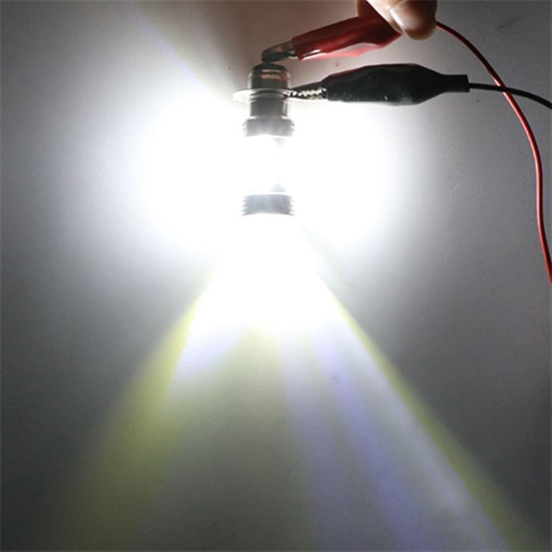 摩托车电动车超亮LED大灯80W100W双爪三爪单爪远近光12-85V通用