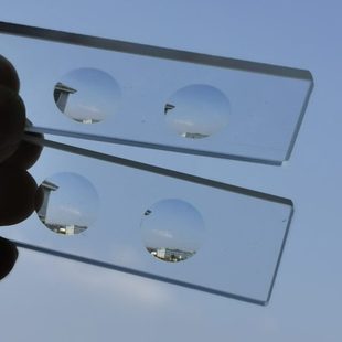 多凹载玻片实验室凹槽载玻片凹孔载玻片定做凹孔玻璃片生物样品学