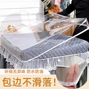 防水防油电暖桌桌布pvc茶.几电炉罩套 烤火桌罩套皮套透明胶垫冬季