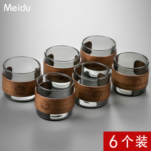 玻璃茶杯套装 Y杯子小茶杯 男士 功夫茶杯防烫茶盏茶具家用喝茶