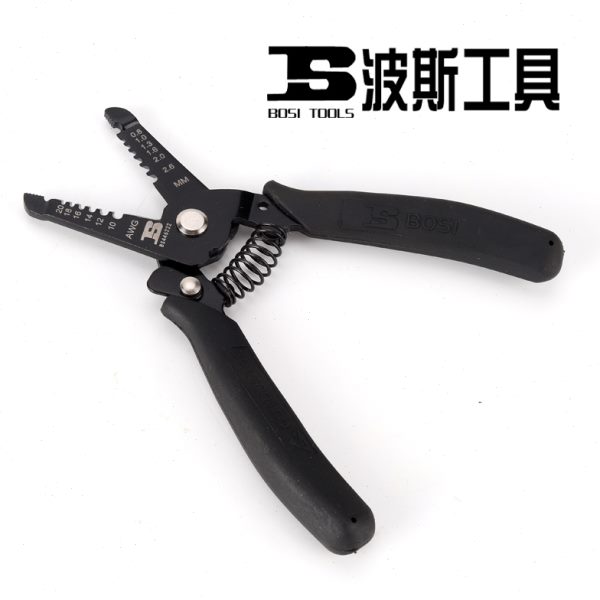 波斯专业剥线钳电工作业维护网络布线去电缆电线皮防静电自动剥皮