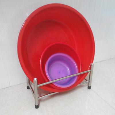 浴室脸盆收纳g架放洗澡大脸脚盆整理架置物架卫生间厕所不锈钢包