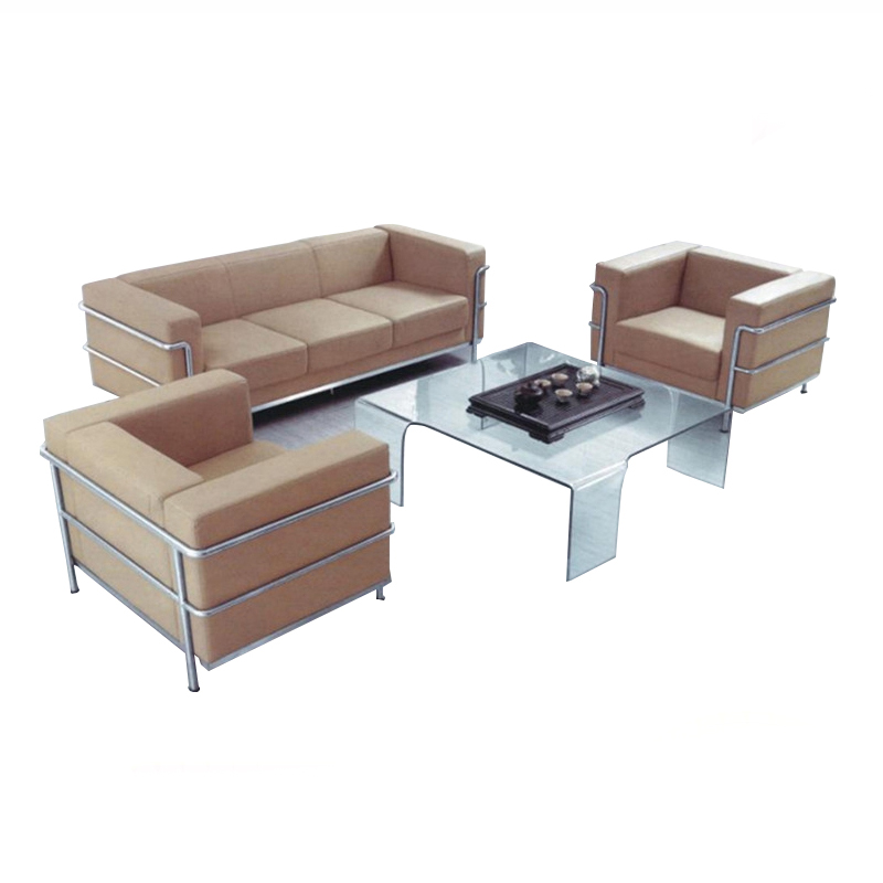时尚办公沙发茶几三人位现代商务会客接待休闲店单人位