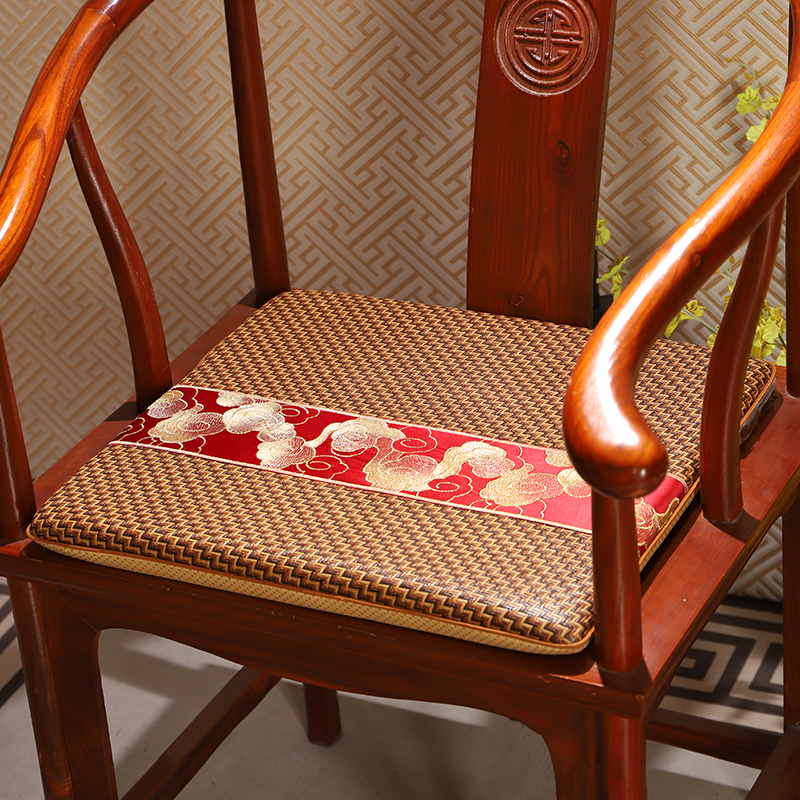 中式红木沙发垫夏季罗汉床实木沙发凉席坐垫透气四季通用防滑