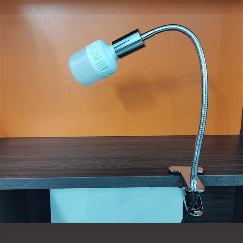 简约万向LED节能夹子式台灯工厂工作补光床头书桌陶瓷E27螺口灯座