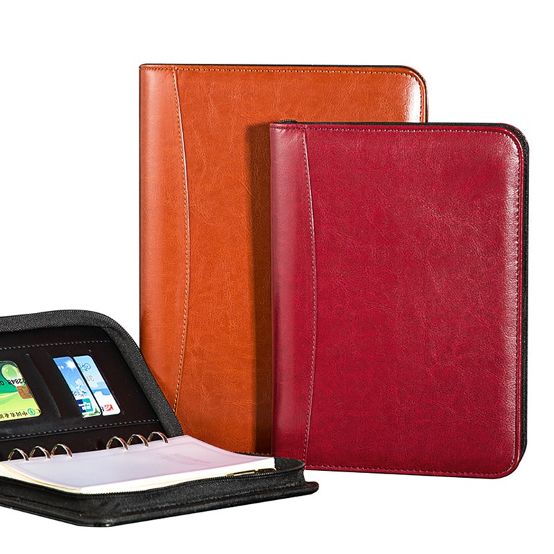 拉链活页商务记事本经理夹A5笔记本包18Kb5文具商务多功能本子创