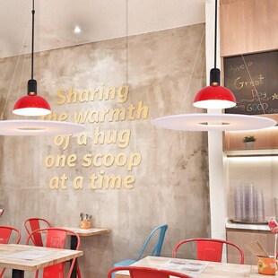 意大利fii飞碟吊灯吧台极简书房岛台设计师工业风现代