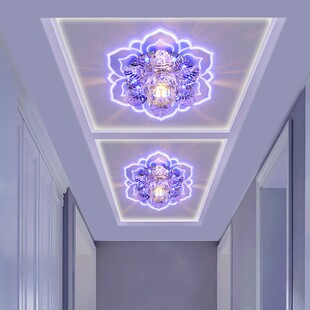 过道灯走廊灯 创意客厅水晶天现代门厅入户灯玄关灯