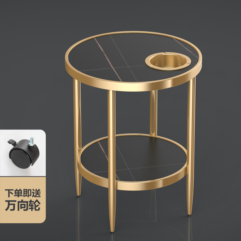麻将机茶几棋牌室j茶水架麻将桌旁边角几置物架茶台轻奢简约小茶