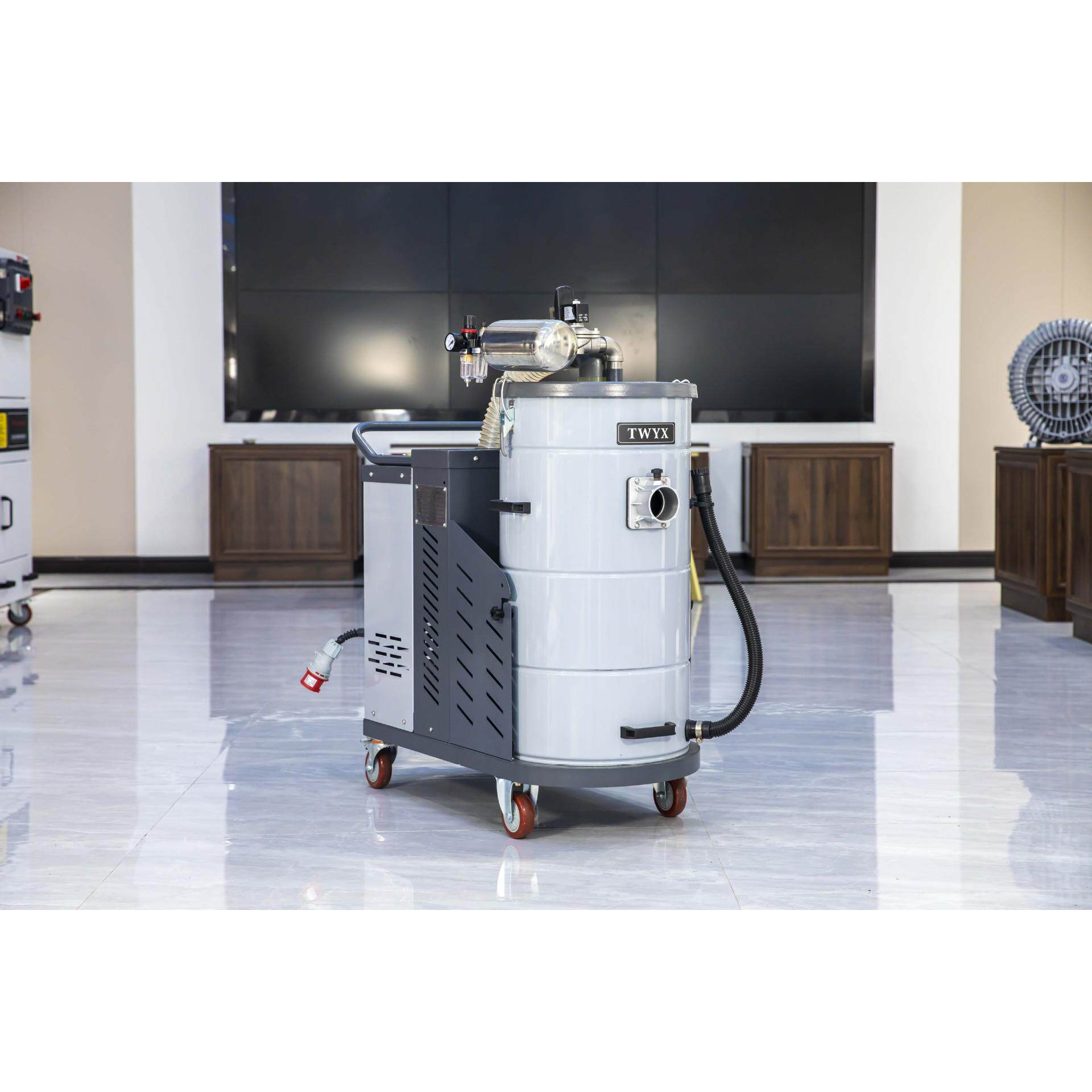 工业吸尘器粉尘清理脉冲吸尘器380V大功率除尘器车间用移动吸尘器