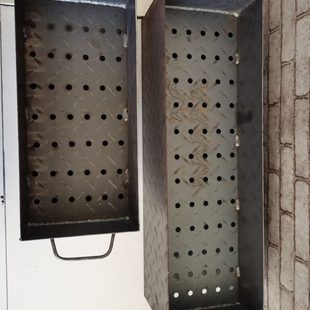 ②长方形木炭花纹板家用烧烤炉加厚户外串炉子木炭烧烤架子耐用