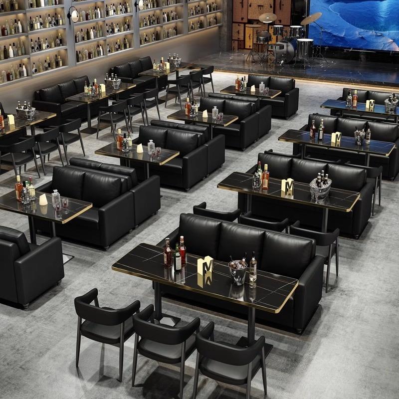 酒吧清吧咖啡厅桌椅组合音乐酒馆餐吧西餐厅奶茶店餐饮卡座沙发