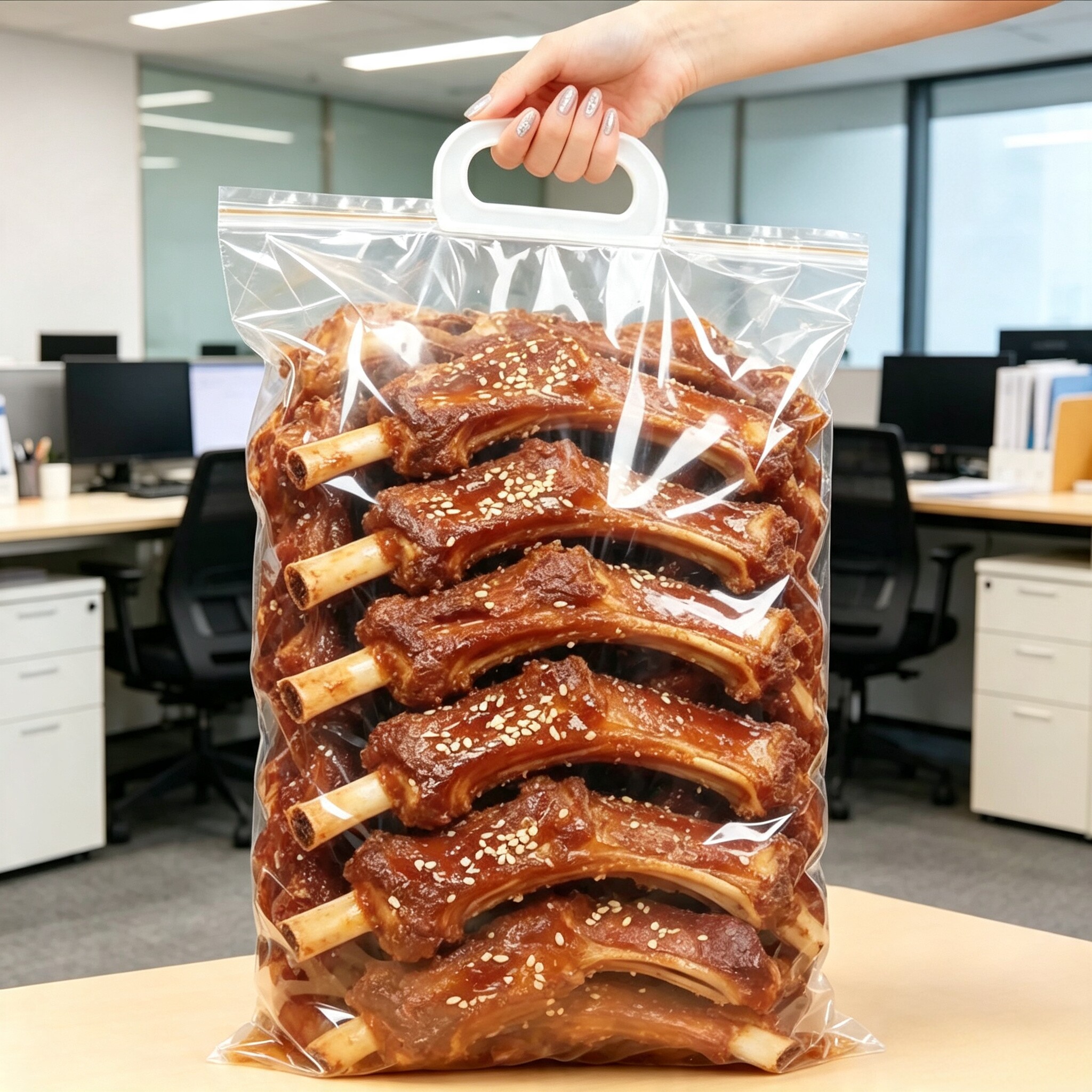 内蒙古草原特色烤羊排开袋即食烤羊排熟食全熟真空包装红焖羊排