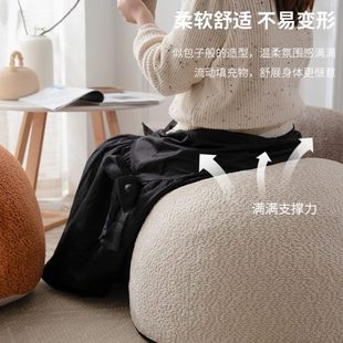 坐墩客厅网红家用地上榻榻米小桌子可拆洗 布巾巾蒲团坐垫团蒲法式