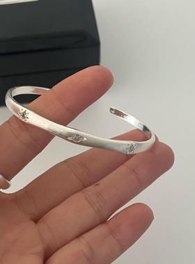 韩式拉丝行星星手炼，时髦的幸运手炼，简单而多才多艺的行星优雅