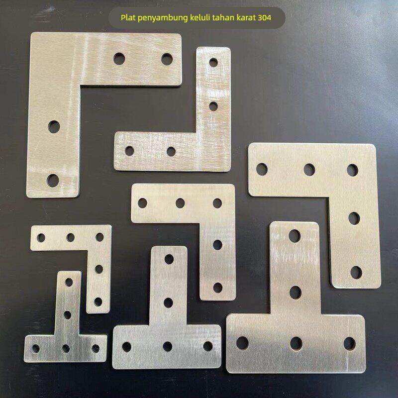 铝型材T型L型304不锈钢外连接板 20/30/40 拐角连接片 直角连接件