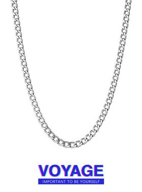 VOYAGE细款男生嘻哈古巴炼项炼潮牌百搭钛钢男士炼子男hiphop配饰