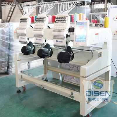 三头全自动电脑绣花机 帽d绣机 刺963绣机 3 head embroieryi mac